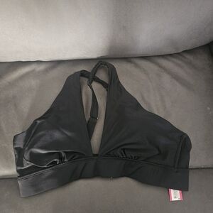NWT xhilaration black bikini top Size 1X